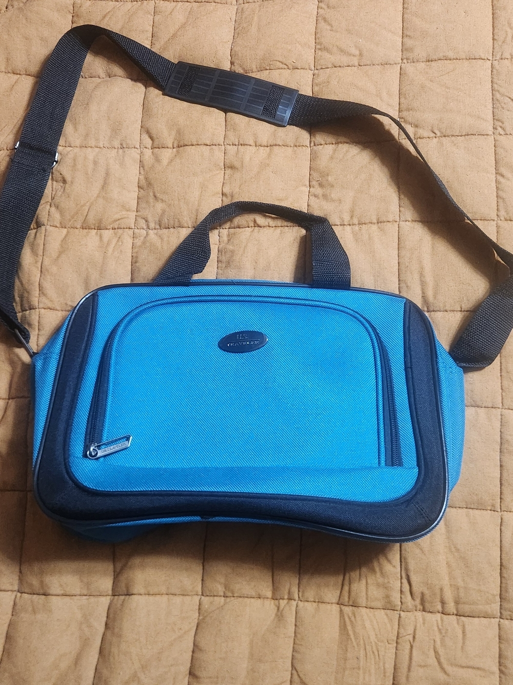 Blue American Traveler carry On